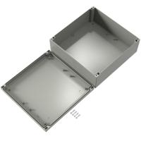042828110 Rose Aluform Series Grey Die Cast Aluminium Enclosure, IP66, IK09, Grey Lid, 280 x 280 x 111mm