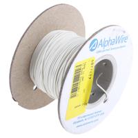 6712-wh005 Alpha Wire Ecogen Ecowire Series White 0.2 mm² Hook Up Wire, 24 AWG, 7/0.20 mm, 30m, MPPE Insulation, 6712 WH005
