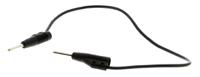 973594100 Hirschmann Test & Measurement Test lead, 6A, 60V dc, Black, 25cm Lead Length