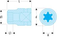 nstx20 Facom 18.16mm, 1/2 in Drive Impact Socket, 38 mm length