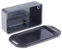 1551hflbk Hammond 1551 Series Black ABS Enclosure, IP54, Flanged, Black Lid, 60 x 35 x 20mm