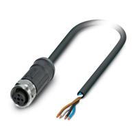 1454079 Phoenix Contact Female 4 way M12 to 4 way Unterminated Sensor Actuator Cable, 2 m