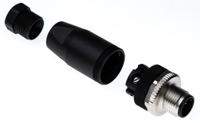 bcc06m4 BALLUFF Circular Connector, 4 Contacts, Cable, M12 Connector, Plug, Male, IP67, BCC06M4 Series