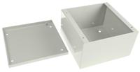 232-052 RS PRO Grey Cold Rolled Steel Instrument Case, 150 x 150 x 90mm