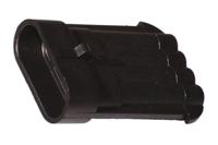 12147282 Delphi, Metri-Pack 150 Automotive Connector Plug Black Cable Mount 4 Way, Crimp Termination