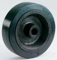 27856 LAG Black Rubber High Temperature Resistant, Non-Marking, Quiet Operation Trolley Wheel, 80kg