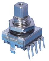 e33-vt652-m45t Elma 16 Pulse 2 bit Quadrature Mechanical Rotary Encoder with a 6 mm Slotted Shaft