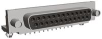 747846-6 TE Connectivity Amplimite HD-20 25 Way Right Angle Through Hole D-sub Connector Socket, with 4-40 UNC Female