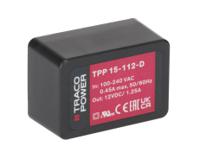tpp-15-112-d TRACOPOWER Switching Power Supply, TPP 15-112-D, 12V dc, 1.25A, 15W, 1 Output, 120 → 370 V dc, 85 → 264 V