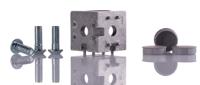 3842549876 Bosch Rexroth Corner Cube Kit, Connecting Component, Strut Profile 50 mm, Groove Size 10mm