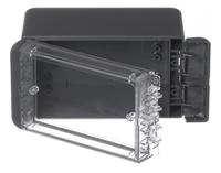 96023134-b-140809-pc-v0-g-7024 Bopla Bocube Series Graphite Grey Polycarbonate V0 Enclosure, IP66, IP68, IK07, Transparent Lid, 151 x 80 x 90mm