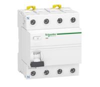 a9r55425 Schneider Electric Acti9 iIDK RCCB, 25A, 4 Pole, 30mA, Type AC, 380 → 415V ac