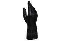 3440114-9 Mapa ULTRANEO 401 Black Cotton Flock Natural Latex, Polychloroprene Work Gloves, Size 9