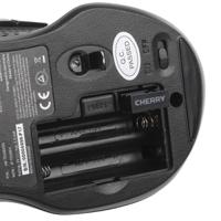 jw-t0100 CHERRY MW 3000 5 Button Wireless Optical Mouse Black