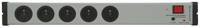 0207x02052301 Bodo Ehmann Type E - French 5 Gang Power Distribution Unit, 1.5m Cable, 16A, 250 V, Surge Protected