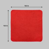 1820581 Rubbermaid Commercial Products HYGEN MF R-40 Cloth Red Microfibre Cloths for Wet/Dry, Case of 24