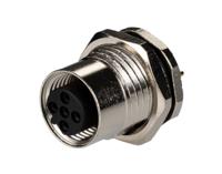 t4141412051-000 TE Connectivity Circular Connector, 5 Contacts, Rear, M12 Connector, Plug, Female, IP67, M12 Series
