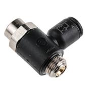 7010-06-10 Legris 7010 Series Threaded Flow Regulator, G 1/8 Male Inlet Port x 6mm Tube Outlet Port
