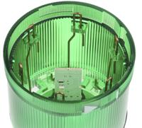 84320055 Werma 843 Series Green Steady Effect Beacon Unit, 24 V dc, LED Bulb, AC, DC, IP54