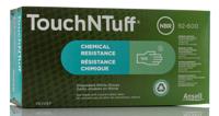 92600070 Ansell 92-600 Green Powder-Free Nitrile Disposable Gloves, Size S, 100 per Pack