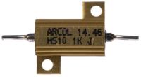 hs10-1k-j Arcol, 1kΩ 10W Wire Wound Chassis Mount Resistor HS10 1K J ±5%