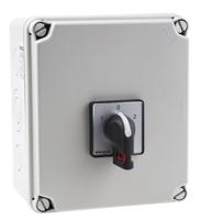 860-9551 RS PRO 2P Pole Isolator Switch - 40A Maximum Current, 18.5kW Power Rating, IP65