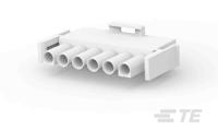 640585-1 TE Connectivity, Universal MATE-N-LOK Male PCB Connector Housing, 6.35mm Pitch, 6 Way, 1 Row