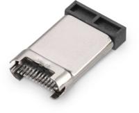 632712000011 Wurth Elektronik Horizontal, SMT, Plug- Single Port Type C 3.1 USB C Connector