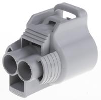 6-176146-6 TE Connectivity, .187 Series Automotive Connector Plug Grey Cable Mount 2 Way