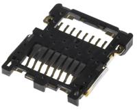 st1w008s4a JAE 8 Way Micro SD Memory Card Connector With Solder Termination