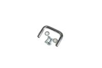 1427b2 Hammond Chrome Steel Drawer Handle 25 mm Height, 37mm Width, 5mm Length