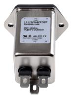 fn9260-1-06 Schaffner 1A, 250 V ac Male Panel Mount IEC Inlet Filter FN9260-1-06, Faston None Fuse