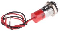703-9077 RS PRO Red Panel Mount Indicator, 6 → 36V dc, 14mm Mounting Hole Size, Lead Wires Termination, IP67