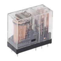 g2r-2-ac24 Omron PCB Mount Power Relay, 24V ac Coil, 5A Switching Current, DPDT
