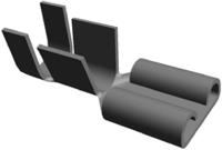 180363-2 TE Connectivity FASTON .250 Uninsulated Female Spade Connector, Receptacle, 6.35 x 0.81mm Tab Size, 4mm² to 6mm²