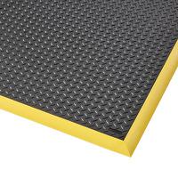 646s4064by Notrax Black/Yellow Anti-Fatigue Mat Nitrile Rubber Mat, Diamond Pattern Finish 163cm x 1.02m x 184mm