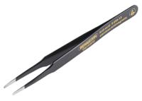 5-059-13 Bernstein 120 mm, Stainless Steel, Flat; Rounded, ESD Tweezers