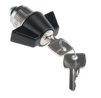 f384-01-1 Euro-Locks a Lowe & Fletcher group Company Camlock, 16mm Panel-to-Tongue, 23 x 20.2mm Cutout, Key Unlock
