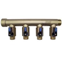 003636 Watts Brass Pipe Fitting, Straight Compression Manifold, Male 3/4in to Male 1/2in