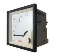 186-2442 RS PRO Analogue Panel Ammeter 10 (Input)A AC, 68mm x 68mm, 1 % Moving Iron