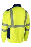 5fri1603xl Coverguard Yellow/Navy Unisex Hi Vis Sweatshirt, XXXL