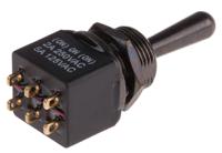 820-0526 RS PRO Toggle Switch, PCB Mount, (On)-On-(On), DPDT, Solder Terminal