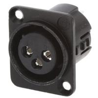 716-0301 Deltron Panel Mount XLR Connector, Female, 50 V ac, 3 Way, Silver Plating