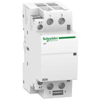a9c20642 Schneider Electric Acti9 iCT Contactor, 220-240 V ac Coil, 2-Pole, 40 A, 1.6 W, 2NO, 250 V ac