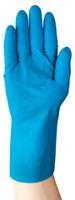 87195100bp Ansell AlphaTec 87-195 Blue Latex Work Gloves, Size 10, Latex Coating
