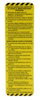 lad-fr-eitl-12-10 Brady Black on Green, White, Yellow Safety Ladder Tag, French Language, 10 per Pack