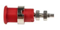 497043-22 Staubli Red Female Banana Socket, 4 mm Connector, Solder Termination, 32A, 1000V, Nickel Plating