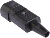 47320000 Schurter C14 Cable Mount IEC Connector Male, 10A, 250 V