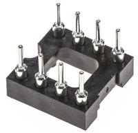 110-87-308-41-001101 Preci-Dip 2.54mm Pitch Vertical 8 Way, Through Hole Turned Pin Open Frame IC Dip Socket, 1A