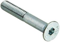 491-5170 RS PRO Bright Zinc Plated Steel Hex Socket Countersunk Screw, DIN 7991, M6 x 40mm